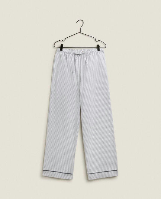 Gestreifte Flanellpyjamahosen