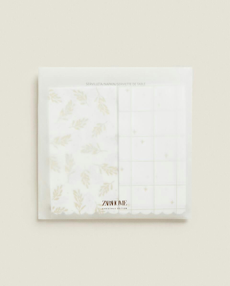 Papierservietten mit Weihnachtszweigmotiv (30er-Packung)