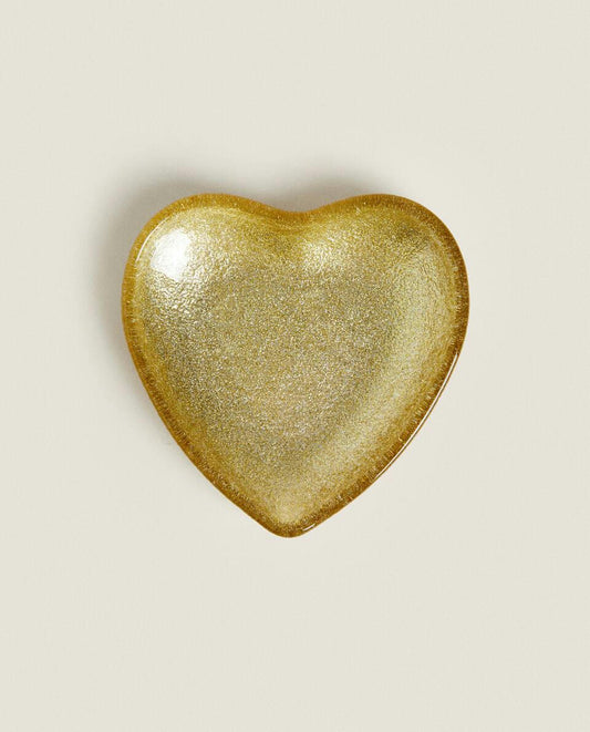 Weihnachtsherz-Glasschale