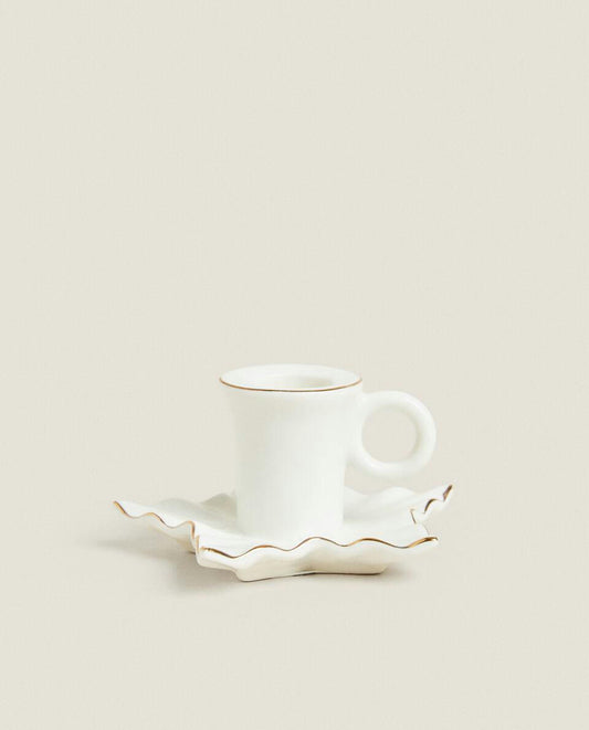 Weihnachtsblatt-Kerzenhalter mit Rand