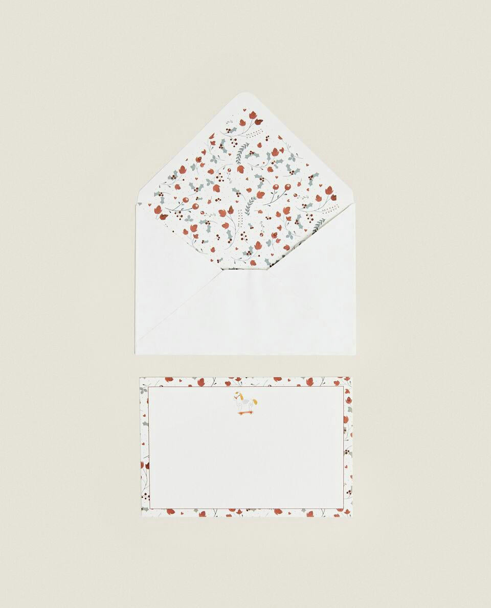 PACK OF CHILDREN’S POSTCARDS WITH CHRISTMAS BUNNY (PACK OF 6)