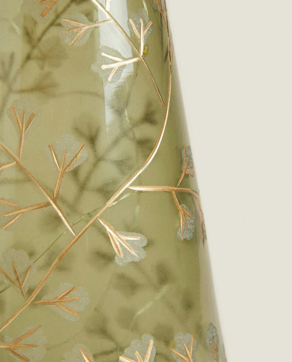 Weihnachtsbaumdekoration aus Glas mit LED-Beleuchtung