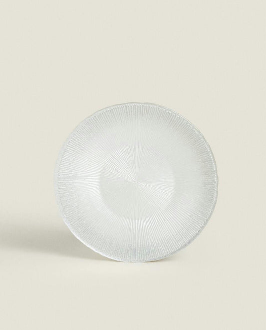 Weihnachtsglitzer-Glas-Dessertteller