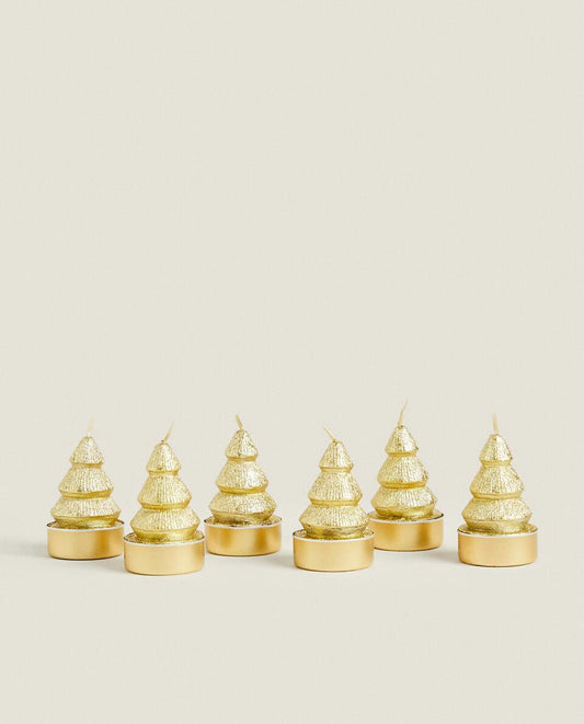 PACKUNG WEIHNACHTSBAUMKERZEN (6ER-PACKUNG)