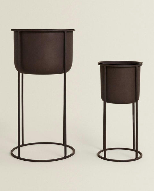 METALLISCHER BLUMENTOPF