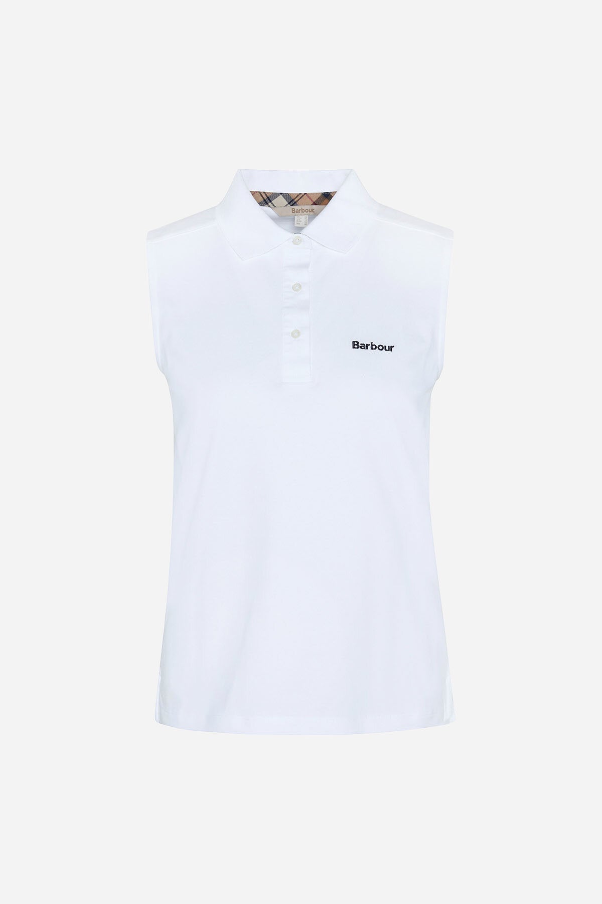 Bowford Sleeveless Polo Shirt - WHITE