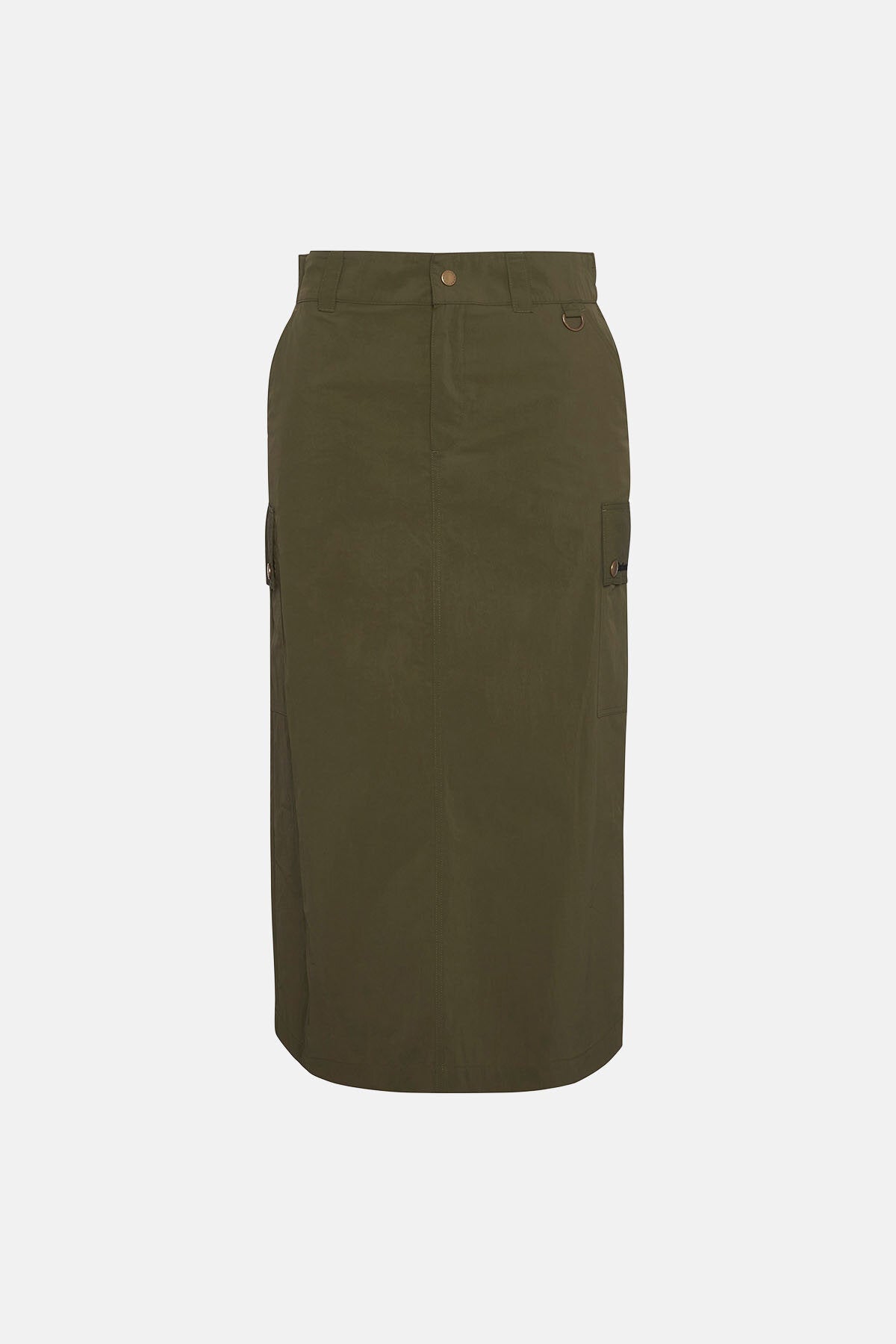 Penshaw Cargo Midi Skirt - FERN