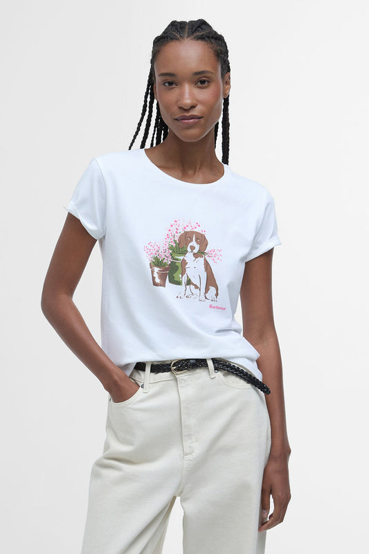 Bowland Graphic T-Shirt - WHITE