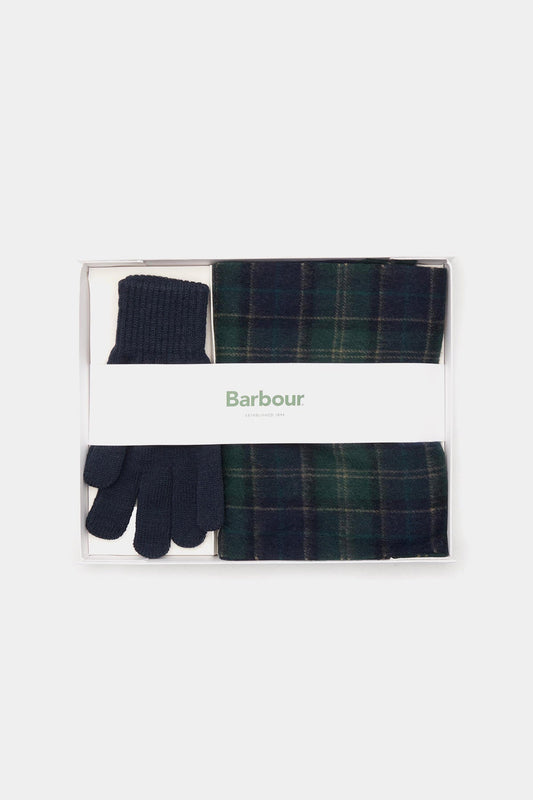 Tartan Scarf & Glove Gift Set - GREEN LOCH TARTAN