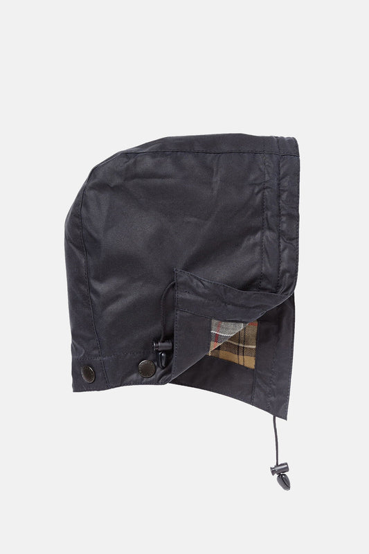 Waxed Cotton Hood - NAVY