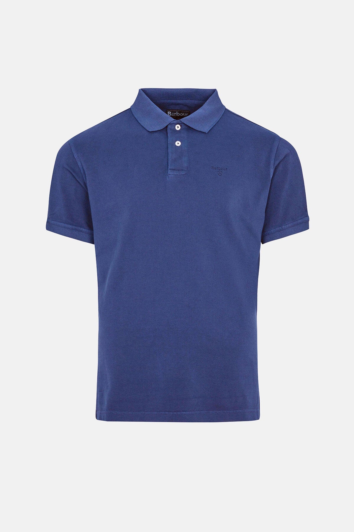 Washed-Out Sports Polo Shirt - NAVY