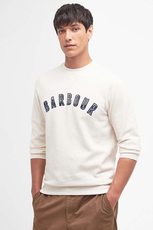 Debson Crew Neck Sweatshirt - WHITE MARL