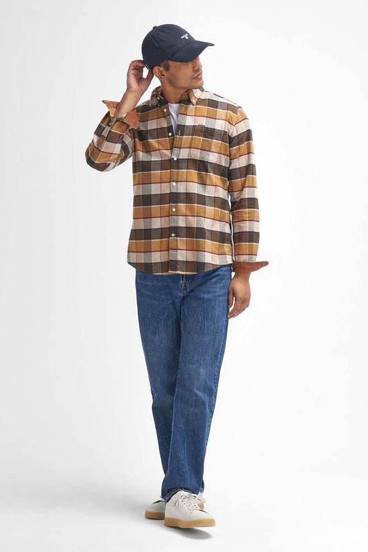 Valley Tailored Long-Sleeved Shirt - BROWN