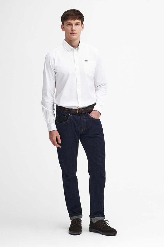Marsden Tailored Long-Sleeved Shirt - WHITE