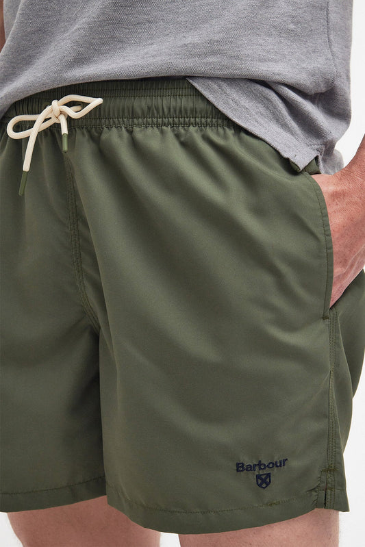 Logo Swim Shorts - OLIVE