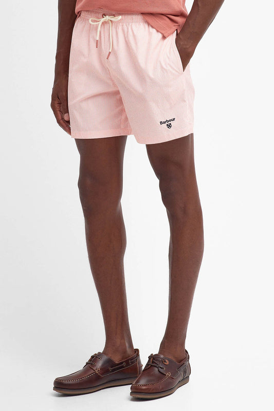Somerset Pinstripe Swim Shorts - PINK CLAY