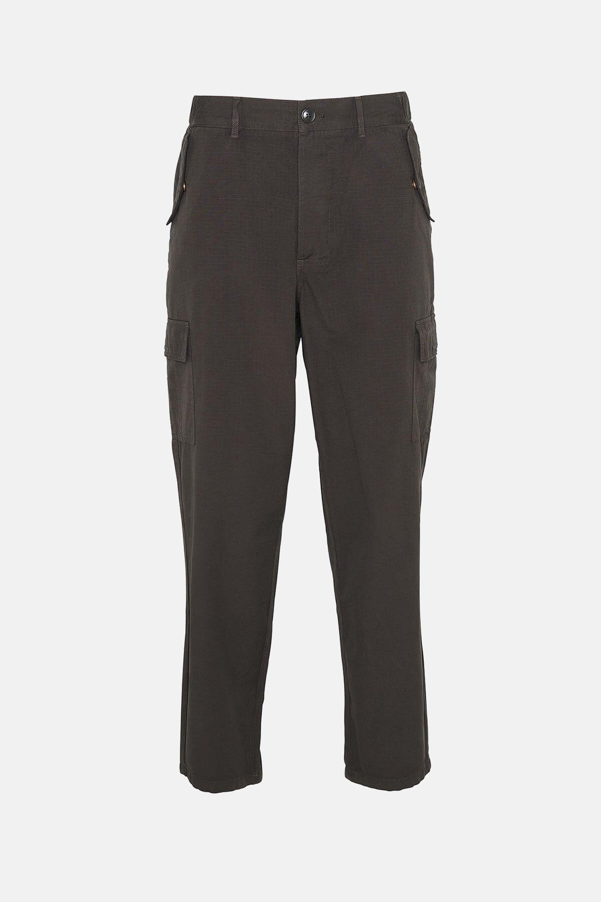 Portland Ripstop Cargo Trousers - BLACK/OLIVE