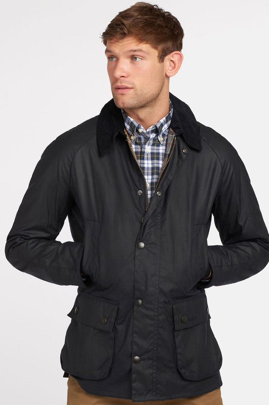 Ashby Wax Jacket - NAVY
