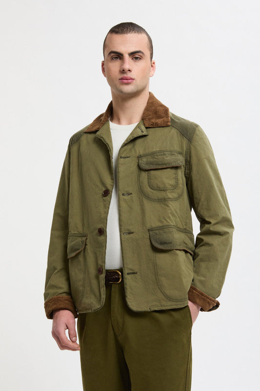 Workwear Wax Blazer - ARCHIVE OLIVE