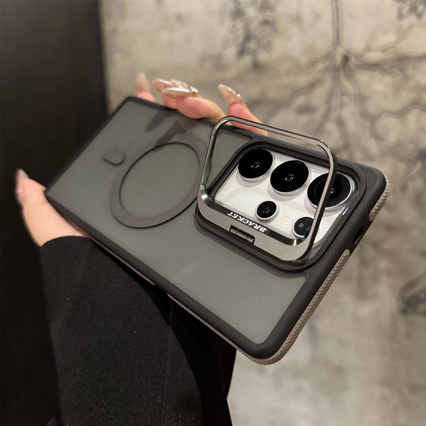 Lens Holder Magnetic Phone Case for Samsung S Series