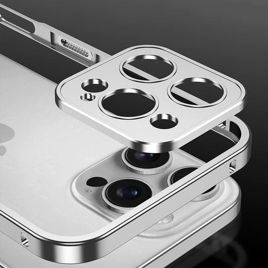 Sommerkühlende Handyhülle mit separatem Rahmen und Linsenabdeckung für iPhone