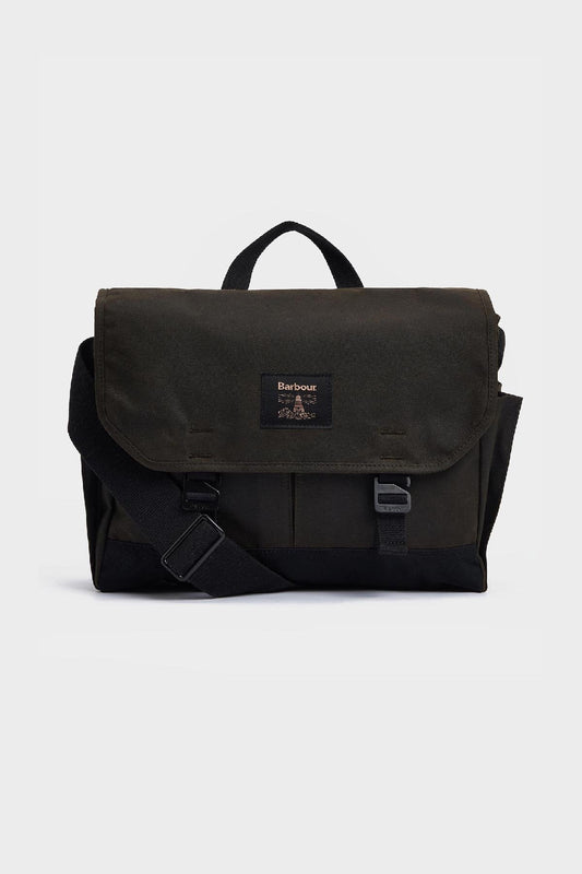Field Waxed Satchel - OLIVE