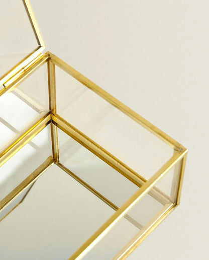 CAJA METAL Y CRISTAL TIMING