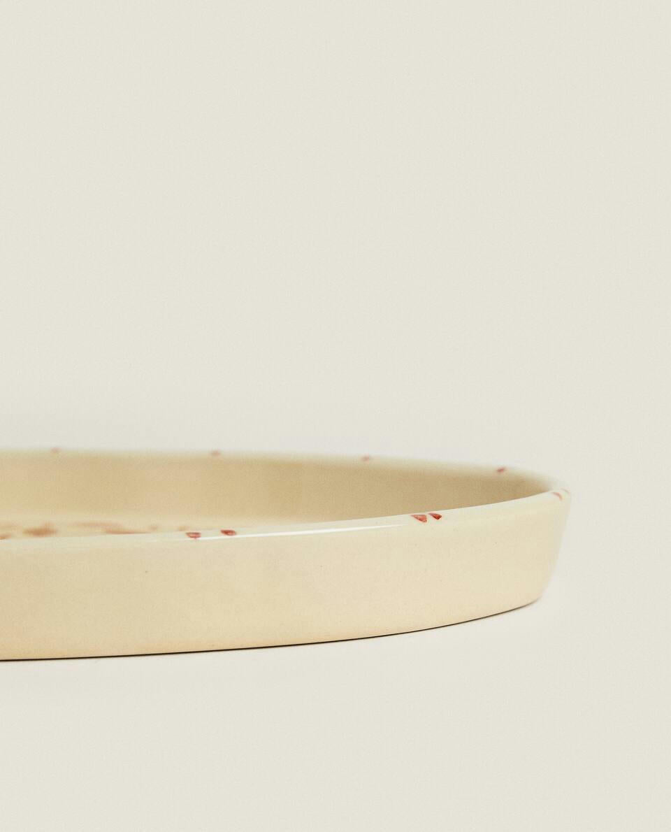 PAINTED CERAMIC CHRISTMAS TRAY