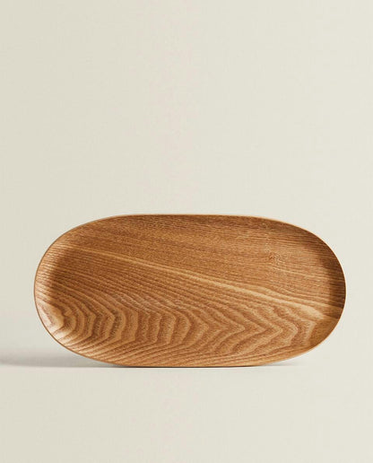 OVAL WOODEN TRAY