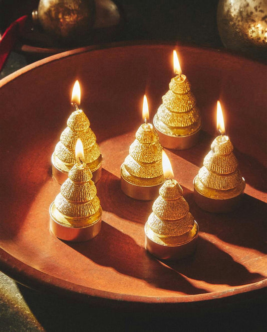 PACKUNG WEIHNACHTSBAUMKERZEN (6ER-PACKUNG) 