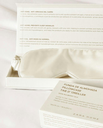 Augenmaske aus 100 % Maulbeerseide 