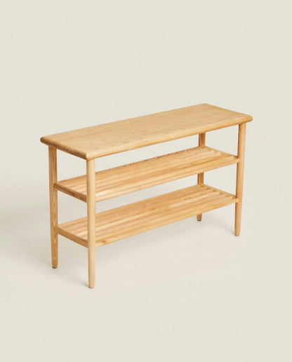 Schuhregal aus Eschenholz 