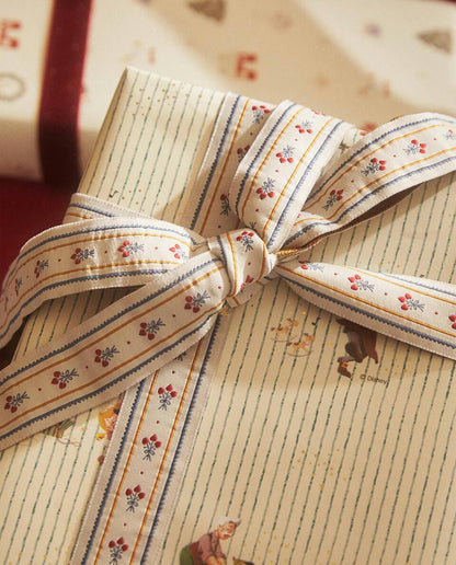 CHILDREN’S REVERSIBLE CHRISTMAS GIFT WRAPPING RIBBON