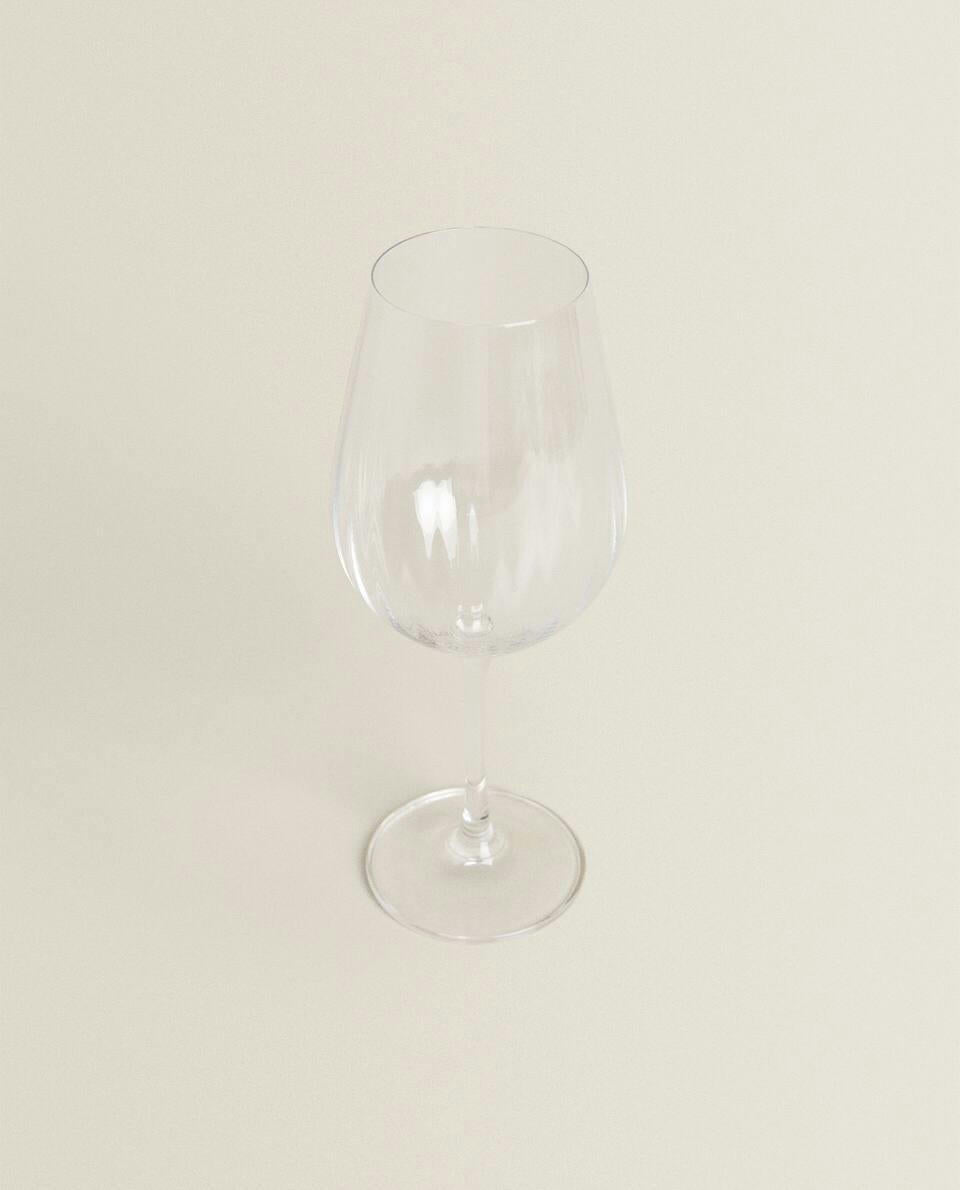 ERHÖHTES KRISTALLINES WEINGLAS 