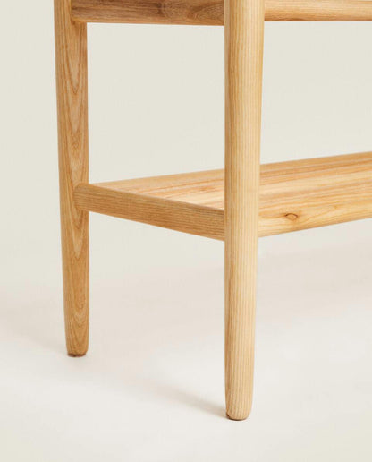 Schuhregal aus Eschenholz 