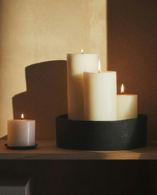 LANGE ZYLINDRISCHE KERZE 