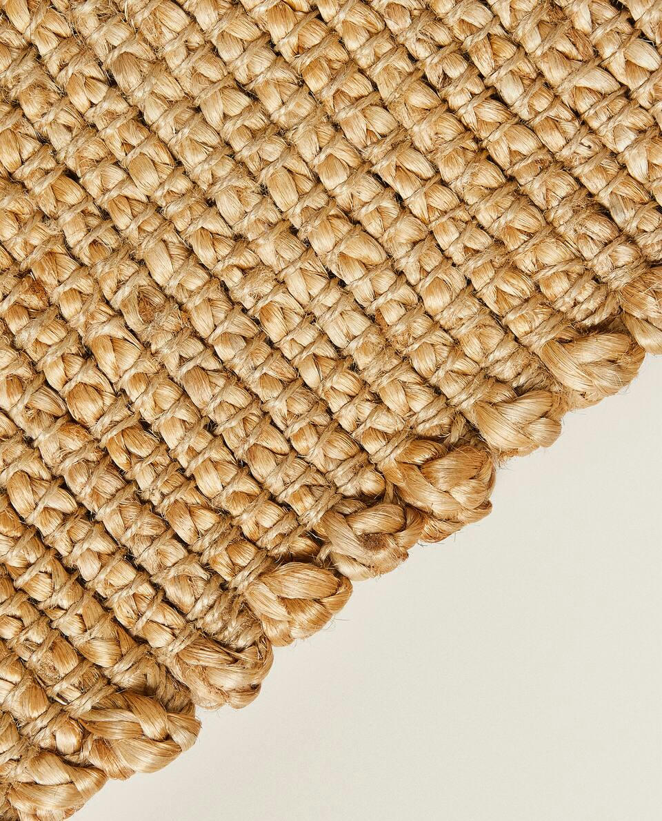 Fußmatte aus geflochtenem Jute 