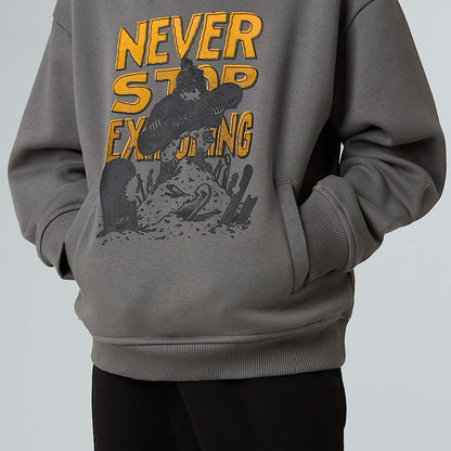 Boys' Sports Oversized Graphic Hoodie