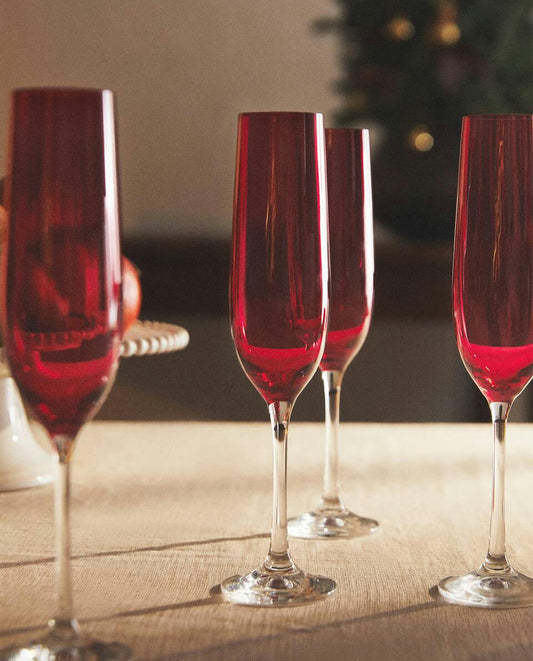 Weihnachts-Kristallglas, farbig 