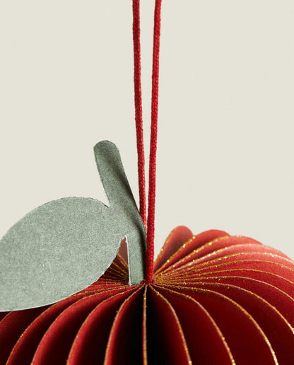 PACK OF FRUIT CHRISTMAS PAPER DECORATIONS (PACK OF 4)