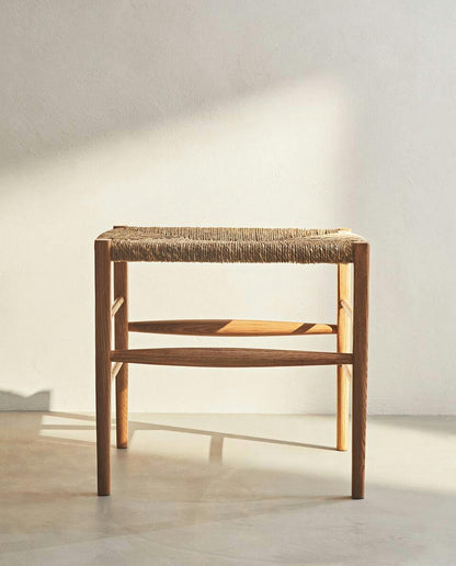 Bank aus Esche und Seegras 