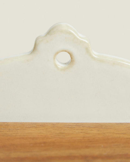 Salzstreuer aus Keramik mit Holzdeckel 