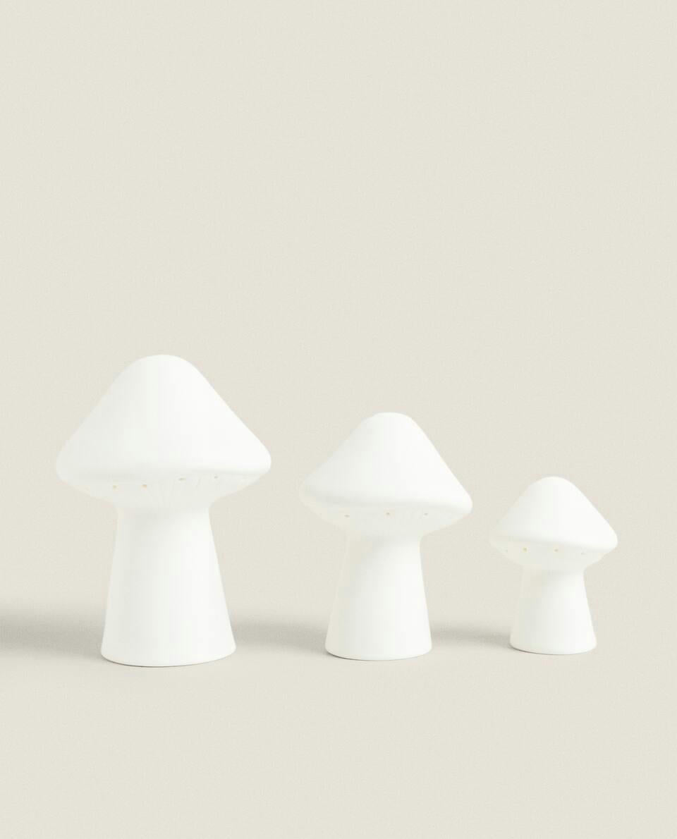 CERAMIC MUSHROOM LED DECORATION