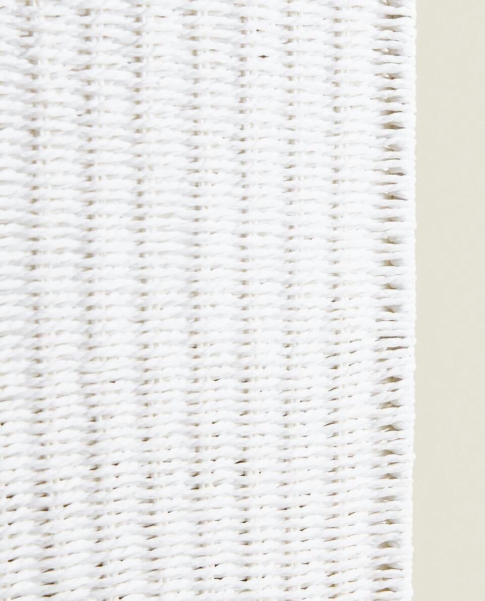 Mit Stoff ausgekleideter Wäschekorb 