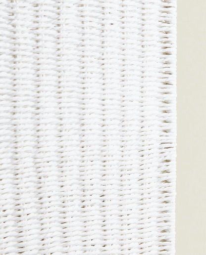 Mit Stoff ausgekleideter Wäschekorb 