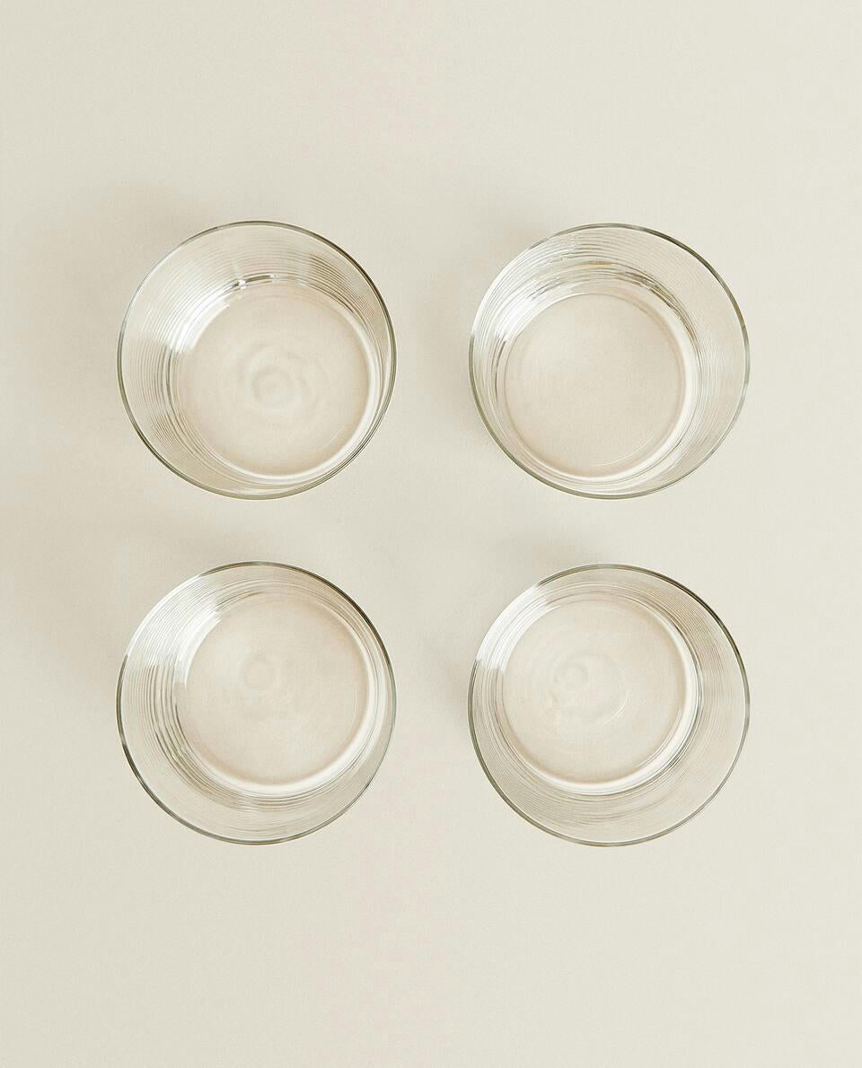 GLASS SOFT DRINK TUMBLERS (PACK OF 4)