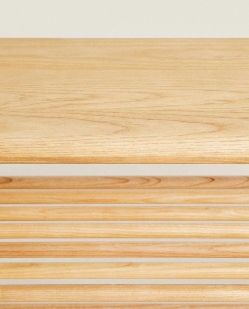 Schuhregal aus Eschenholz 