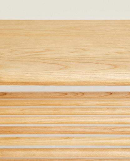 Schuhregal aus Eschenholz 