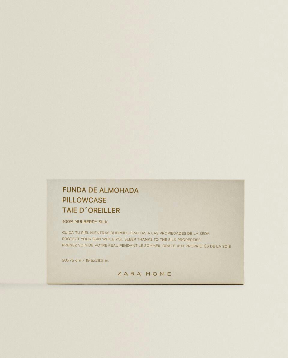 Kissenbezug aus 100 % Maulbeerseide 