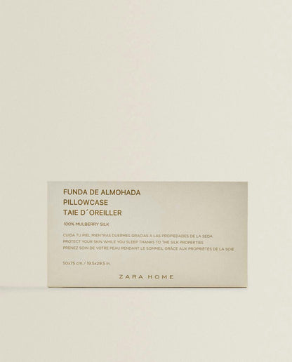 Kissenbezug aus 100 % Maulbeerseide 